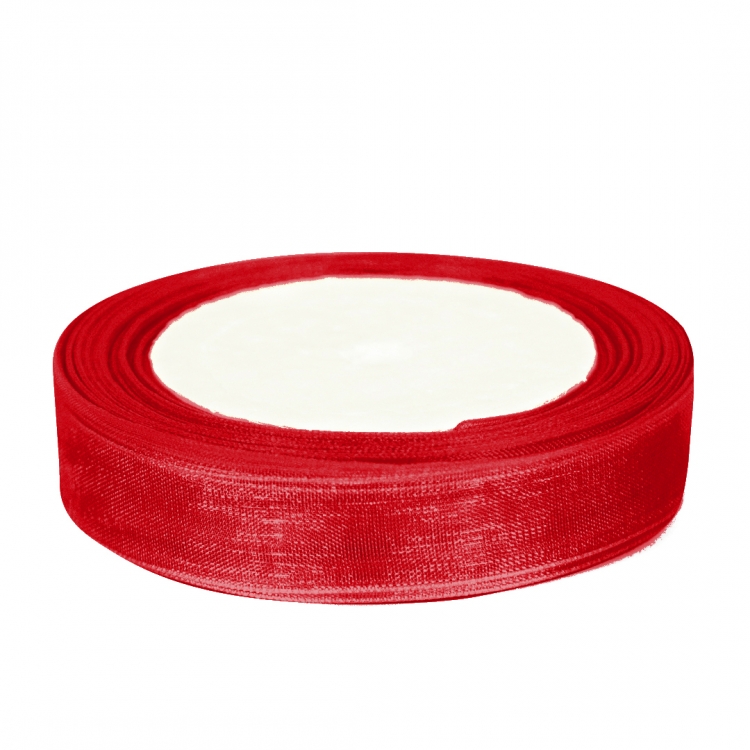 Лента Органза Красная (100 ярд)  